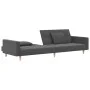 2-seater sofa bed with two pillows in light gray fabric by , Sofas - Ref: Foro24-375799, Price: 278,95 €, Discount: %