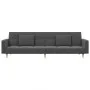 2-seater sofa bed with two pillows in light gray fabric by , Sofas - Ref: Foro24-375799, Price: 278,95 €, Discount: %