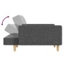 2-Sitzer-Schlafsofa mit zwei Kissen aus hellgrauem Stoff von , Sofas - Ref: Foro24-375799, Preis: 283,84 €, Rabatt: %