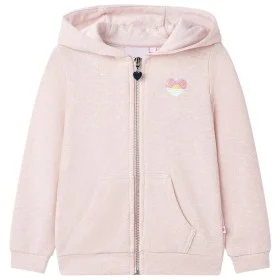 Kinder-Sweatshirt mit Kapuze und Reißverschluss hellrosa mix 104 von , Kinder-T-Shirts - Ref: Foro24-10980, Preis: 14,83 €, R...