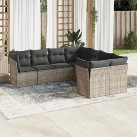 8-piece garden sofa set and gray synthetic rattan cushions by , Garden sets - Ref: Foro24-3218590, Price: 479,93 €, Discount: %