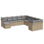 11-piece garden sofa set with beige synthetic rattan cushions by , Garden sets - Ref: Foro24-3218609, Price: 652,09 €, Discou...
