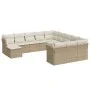 12-piece garden sofa set and brown synthetic rattan cushions by , Garden sets - Ref: Foro24-3218628, Price: 783,75 €, Discoun...