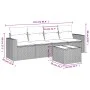 Gartensofa-Set mit Kissen, 5-teilig, graues synthetisches Rattan von , Gartensets - Ref: Foro24-3218680, Preis: 291,02 €, Rab...