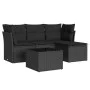 5-teiliges Gartenmöbel-Set und schwarze synthetische Rattankissen von , Gartensets - Ref: Foro24-3217545, Preis: 295,75 €, Ra...