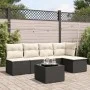 6-piece garden sofa set and black synthetic rattan cushions by , Garden sets - Ref: Foro24-3217526, Price: 321,00 €, Discount: %