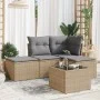 Garden sofa set with cushions 5 pieces beige synthetic rattan by , Garden sets - Ref: Foro24-3217489, Price: 267,79 €, Discou...