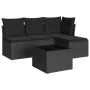 5-teiliges Gartenmöbel-Set und schwarze synthetische Rattankissen von , Gartensets - Ref: Foro24-3217505, Preis: 284,16 €, Ra...