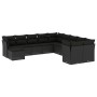 11-piece garden sofa set and black synthetic rattan cushions by , Garden sets - Ref: Foro24-3250444, Price: 676,15 €, Discoun...