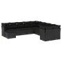 11-piece garden sofa set and black synthetic rattan cushions by , Garden sets - Ref: Foro24-3250444, Price: 663,53 €, Discoun...