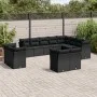 Set de sofás de jardín 12 piezas cojines ratán sintético negro de , Conjuntos de jardín - Ref: Foro24-3218525, Precio: 861,42...