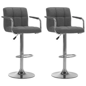 Küchenbarhocker 2 Einheiten hellgrauer Stoff von vidaXL, Küchenhocker - Ref: Foro24-283419, Preis: 137,42 €, Rabatt: %