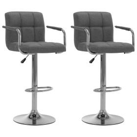 Küchenbarhocker 2 Einheiten hellgrauer Stoff von vidaXL, Küchenhocker - Ref: Foro24-283419, Preis: 139,69 €, Rabatt: %