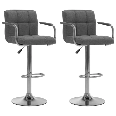 Küchenbarhocker 2 Einheiten hellgrauer Stoff von vidaXL, Küchenhocker - Ref: Foro24-283419, Preis: 137,42 €, Rabatt: %