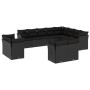 Gartensofa-Set 12-teilig mit schwarzen synthetischen Rattankissen von , Gartensets - Ref: Foro24-3218525, Preis: 844,60 €, Ra...