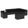 Set de sofás de jardín 12 piezas cojines ratán sintético negro de , Conjuntos de jardín - Ref: Foro24-3218525, Precio: 861,42...