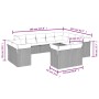 Gartensofa-Set 12-teilig mit schwarzen synthetischen Rattankissen von , Gartensets - Ref: Foro24-3218525, Preis: 844,60 €, Ra...