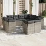 11-teiliges Gartensofa-Set und graue synthetische Rattankissen von , Gartensets - Ref: Foro24-3218510, Preis: 685,36 €, Rabat...