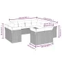 11-teiliges Gartensofa-Set und graue synthetische Rattankissen von , Gartensets - Ref: Foro24-3218510, Preis: 685,36 €, Rabat...