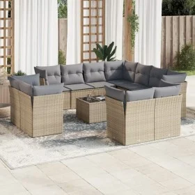 Set de sofás de jardín 12 pzas y cojines ratán sintético marrón de , Conjuntos de jardín - Ref: Foro24-3218519, Precio: 796,2...