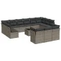 14-piece garden sofa set with gray synthetic rattan cushions by , Garden sets - Ref: Foro24-3218460, Price: 829,47 €, Discoun...