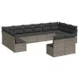 12-piece garden sofa set with gray synthetic rattan cushions by , Garden sets - Ref: Foro24-3218370, Price: 652,37 €, Discoun...