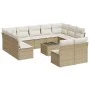 12-piece garden sofa set and brown synthetic rattan cushions by , Garden sets - Ref: Foro24-3218358, Price: 736,94 €, Discoun...