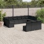 Set de sofás de jardín y cojines 13 pzas ratán sintético negro de , Conjuntos de jardín - Ref: Foro24-3218385, Precio: 781,58...