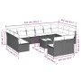 Garden sofa set with cushions 13 pieces beige synthetic rattan by , Garden sets - Ref: Foro24-3218379, Price: 745,32 €, Disco...