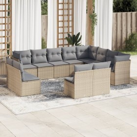 12-piece garden sofa set and brown synthetic rattan cushions by , Garden sets - Ref: Foro24-3218469, Price: 723,24 €, Discoun...