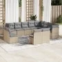 12-teiliges Gartensofa-Set und braune synthetische Rattankissen von , Gartensets - Ref: Foro24-3218469, Preis: 724,28 €, Raba...