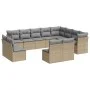 12-piece garden sofa set and brown synthetic rattan cushions by , Garden sets - Ref: Foro24-3218469, Price: 712,18 €, Discoun...