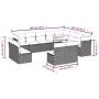 12-teiliges Gartensofa-Set und braune synthetische Rattankissen von , Gartensets - Ref: Foro24-3218469, Preis: 724,28 €, Raba...