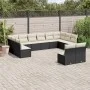 Garden sofa set 12 pieces with black synthetic rattan cushions by , Garden sets - Ref: Foro24-3218366, Price: 655,25 €, Disco...