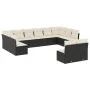 Garden sofa set 12 pieces with black synthetic rattan cushions by , Garden sets - Ref: Foro24-3218366, Price: 655,25 €, Disco...