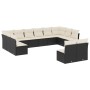 Gartensofa-Set 12-teilig mit schwarzen synthetischen Rattankissen von , Gartensets - Ref: Foro24-3218366, Preis: 602,63 €, Ra...