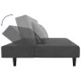 2-Sitzer-Schlafsofa mit zwei dunkelgrauen Samtkissen von , Sofas - Ref: Foro24-375911, Preis: 246,96 €, Rabatt: %