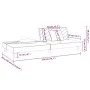 2-Sitzer-Schlafsofa mit zwei dunkelgrauen Samtkissen von , Sofas - Ref: Foro24-375911, Preis: 246,96 €, Rabatt: %
