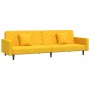 2-Sitzer-Schlafsofa mit zwei gelben Samtkissen von , Sofas - Ref: Foro24-375924, Preis: 277,65 €, Rabatt: %