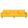 2-Sitzer-Schlafsofa mit zwei gelben Samtkissen von , Sofas - Ref: Foro24-375924, Preis: 277,65 €, Rabatt: %