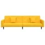 2-Sitzer-Schlafsofa mit zwei gelben Samtkissen von , Sofas - Ref: Foro24-375924, Preis: 272,86 €, Rabatt: %
