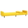 2-Sitzer-Schlafsofa mit zwei gelben Samtkissen von , Sofas - Ref: Foro24-375924, Preis: 272,86 €, Rabatt: %