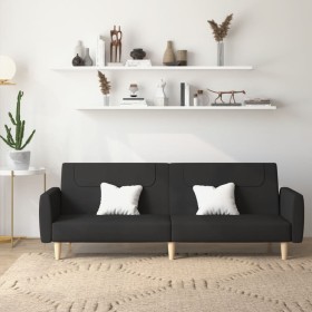 2-Sitzer-Schlafsofa aus schwarzem Stoff von , Sofas - Ref: Foro24-375786, Preis: 275,57 €, Rabatt: %