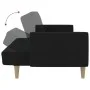 2-Sitzer-Schlafsofa aus schwarzem Stoff von , Sofas - Ref: Foro24-375786, Preis: 270,76 €, Rabatt: %