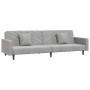 2-Sitzer-Schlafsofa mit zwei hellgrauen Samtkissen von , Sofas - Ref: Foro24-375918, Preis: 271,84 €, Rabatt: %