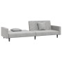 2-seater sofa bed with two light gray velvet pillows by , Sofas - Ref: Foro24-375918, Price: 271,84 €, Discount: %