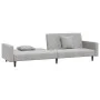 2-Sitzer-Schlafsofa mit zwei hellgrauen Samtkissen von , Sofas - Ref: Foro24-375918, Preis: 258,36 €, Rabatt: %