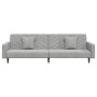 2-Sitzer-Schlafsofa mit zwei hellgrauen Samtkissen von , Sofas - Ref: Foro24-375918, Preis: 271,84 €, Rabatt: %