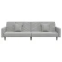 2-Sitzer-Schlafsofa mit zwei hellgrauen Samtkissen von , Sofas - Ref: Foro24-375918, Preis: 258,36 €, Rabatt: %