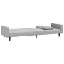 2-Sitzer-Schlafsofa mit zwei hellgrauen Samtkissen von , Sofas - Ref: Foro24-375918, Preis: 258,36 €, Rabatt: %
